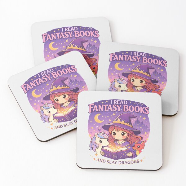 Item preview, i Read fantasy books and slay dragon - bookworm kawaii girly aesthetic designed and sold by Fantasy Cache.
