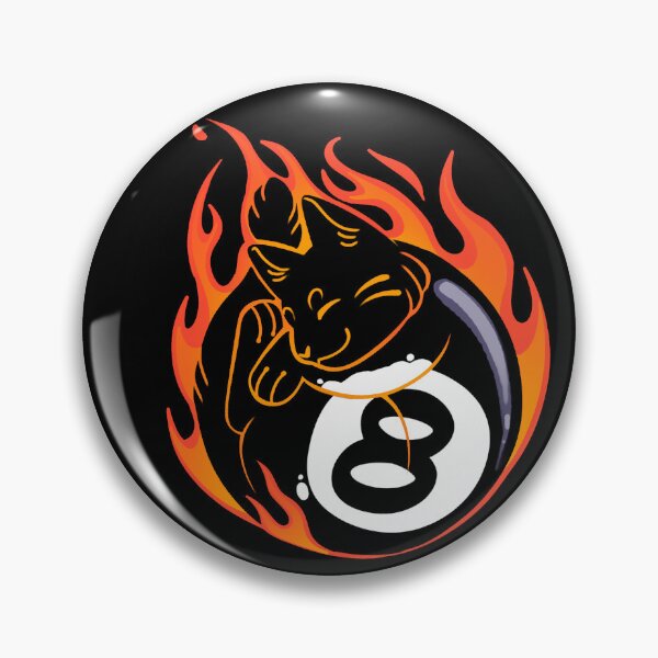Item preview, 8 ball cat designed and sold by Hannah Hibbert.