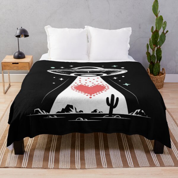 Item preview, UFO Heart Spaceship Valentines Day Space Love Retro Sci Fi designed and sold by clothesy7.