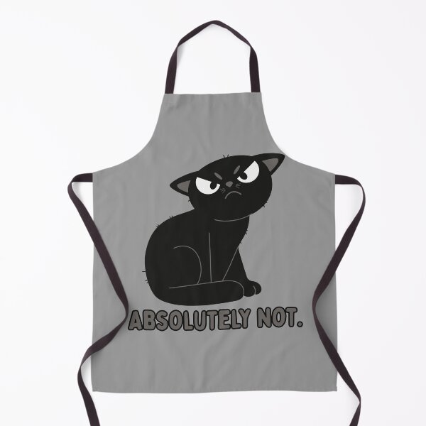 Item preview, Absolutely Not – Grumpy Black Cat Sarcastic Design designed and sold by hallwell.