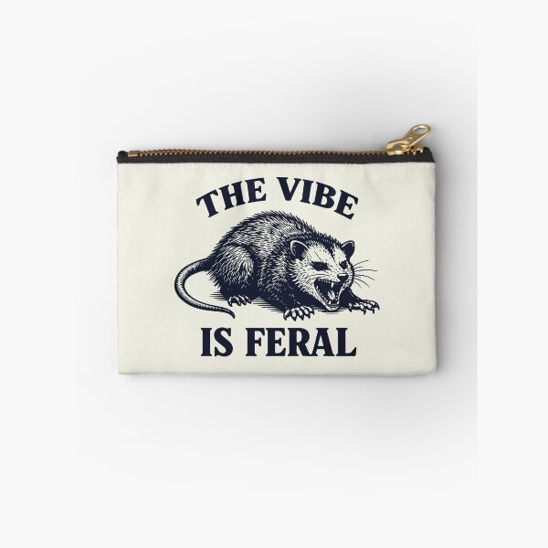 Item preview, Vintage Funny Opossum - The Vibe is Feral designed and sold by loupglouglou.