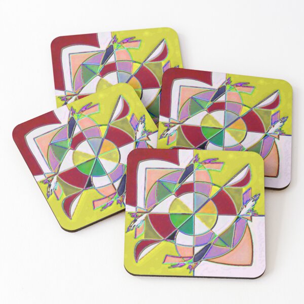 Item preview, astral collision electrize 13 colorful geometric abstract design designed and sold by SmashingDeals.