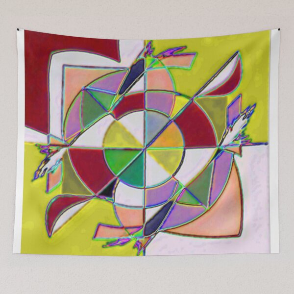 Item preview, astral collision electrize 13 colorful geometric abstract design designed and sold by SmashingDeals.