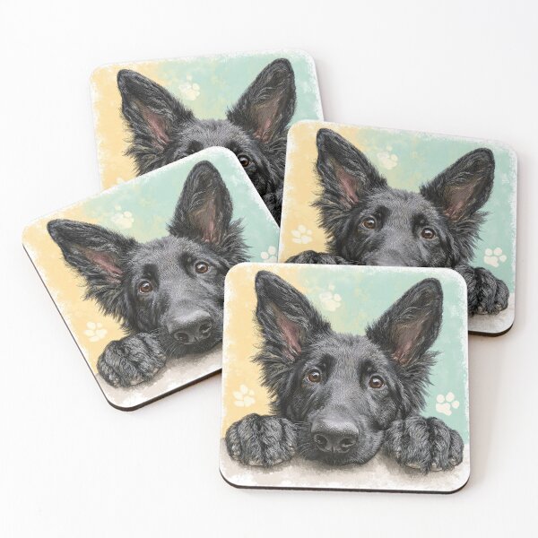 Item preview, Croatian Shepherd Peeking over Wall 01 designed and sold by Elisabeth Lucas.