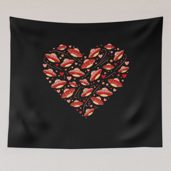 Item preview, Be My Alien Valentine Day UFO Heart Space Love Men Women Kids designed and sold by clothesy7.