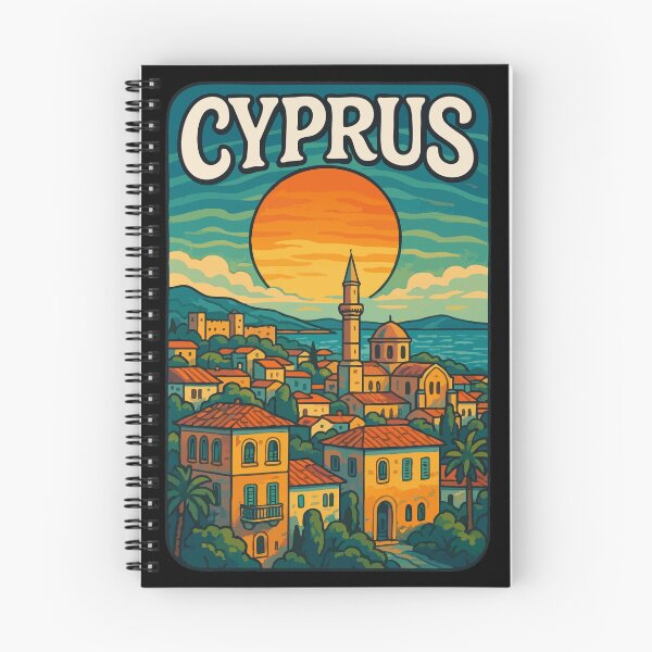 Item preview, Cyprus Country Island Cityscape Retro Travel designed and sold by TomFrontierArt.