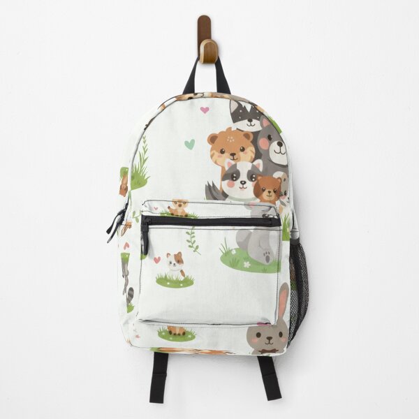 Item preview, Adorable Kawaii Woodland Friends Meadow Pattern – Cute Forest Animals designed and sold by PromptCoreNexus.