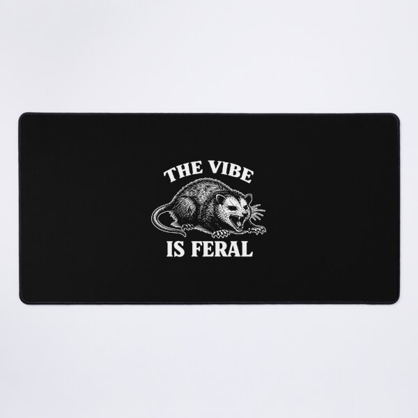 Item preview, Vintage Funny Opossum - The Vibe is Feral 2 designed and sold by loupglouglou.