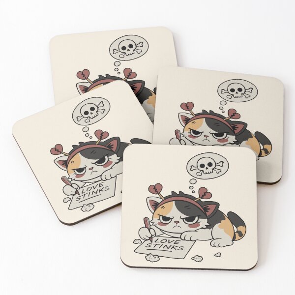Item preview, Sarcastic kawaii cat anti valentine introvert designed and sold by kaszczyszko.
