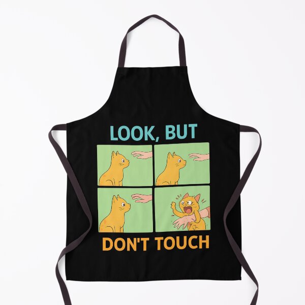 Item preview, Funny Orange Cat Comic Art Look But Don't Touch Sarcastic Design designed and sold by DrawHandArt.