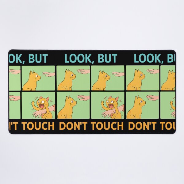 Item preview, Funny Orange Cat Comic Art Look But Don't Touch Sarcastic Design designed and sold by DrawHandArt.