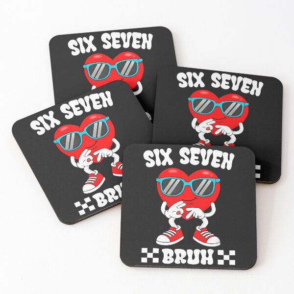 Item preview, Funny Heart 67 Bruh Valentine Six Seven Meme Gen Alpha  designed and sold by GreggRoss.