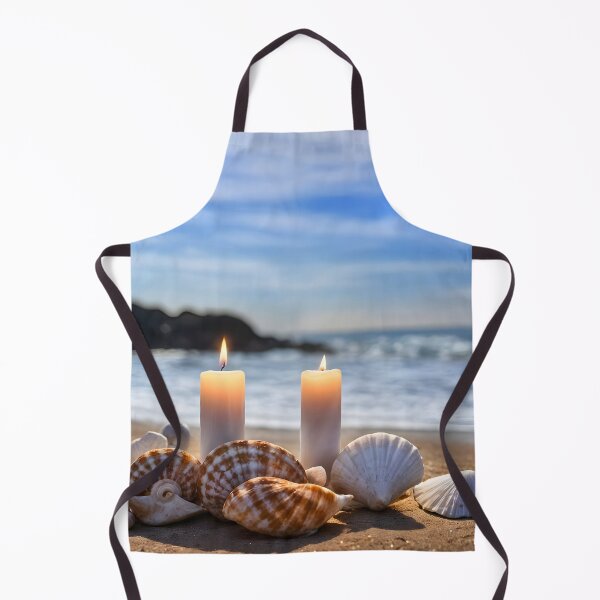 Item preview, Candles and Shells on Beach designed and sold by Stephanie Laird.