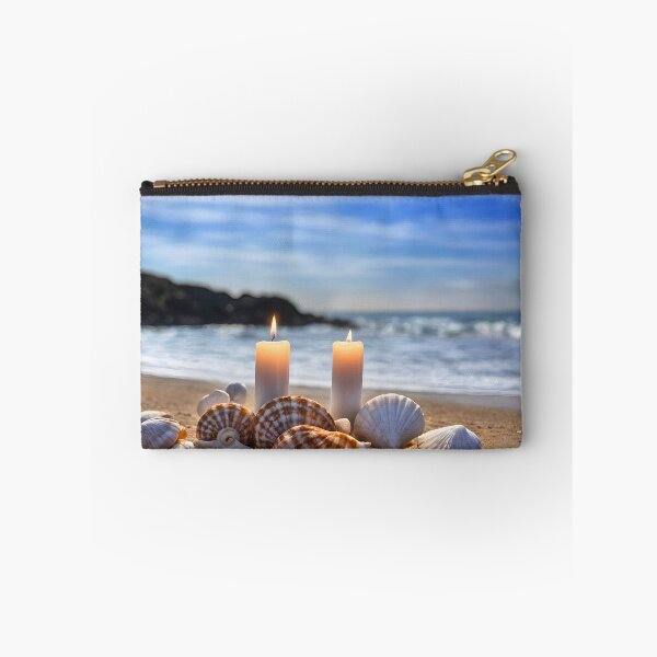 Item preview, Candles and Shells on Beach designed and sold by Stephanie Laird.