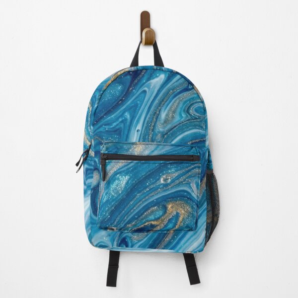 Item preview, Fluid marble texture in shades of blue and white designed and sold by Nov-ella.