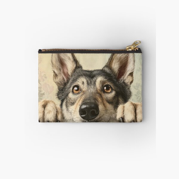 Item preview, Czechoslovakian Wolfdog Peeking over Wall 01 designed and sold by Elisabeth Lucas.