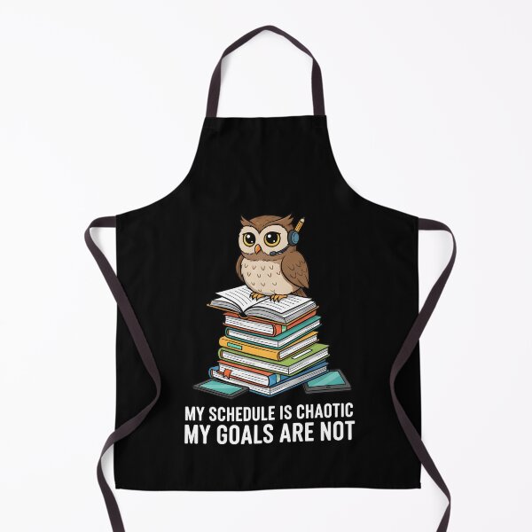 Item preview, Funny Owl Teacher Student Chaotic Schedule Motivation Quote designed and sold by DrawHandArt.