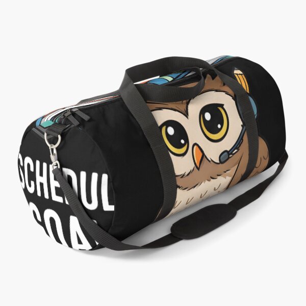 Item preview, Funny Owl Teacher Student Chaotic Schedule Motivation Quote designed and sold by DrawHandArt.
