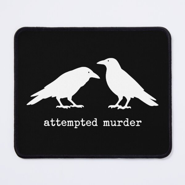 Item preview, Attempted Murder Crow designed and sold by SanipepaVase.