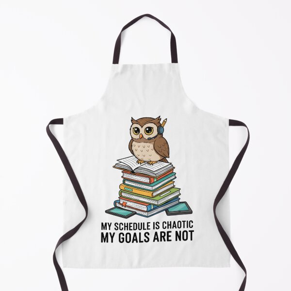 Item preview, Funny Owl Teacher Student Chaotic Schedule Motivation Quote designed and sold by DrawHandArt.