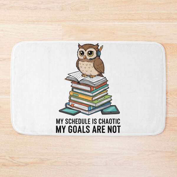 Item preview, Funny Owl Teacher Student Chaotic Schedule Motivation Quote designed and sold by DrawHandArt.