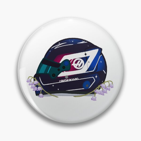 Item preview, Ollie Bearman 2025 Singapore Helmet With Flowers  designed and sold by OriDraws.