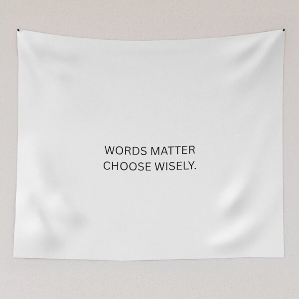 Item preview, Words matter designed and sold by KindnessCares.