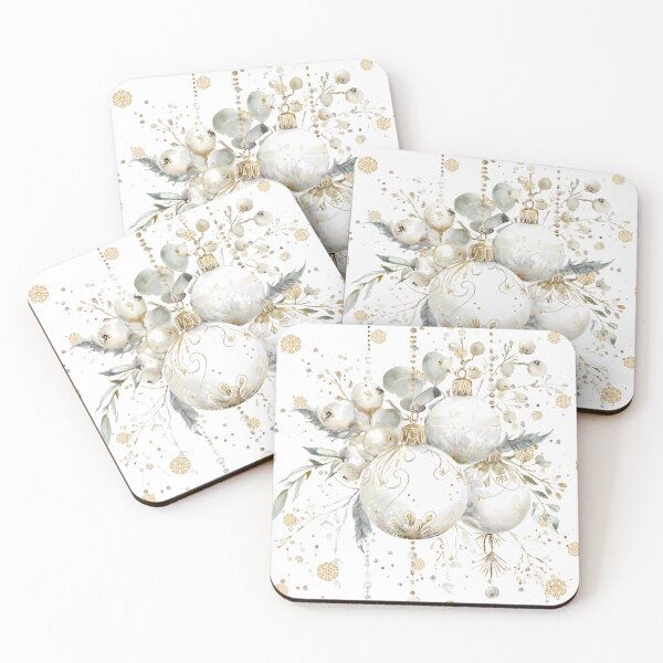 Item preview, Elegant White Ornaments E designed and sold by Jean Plout.