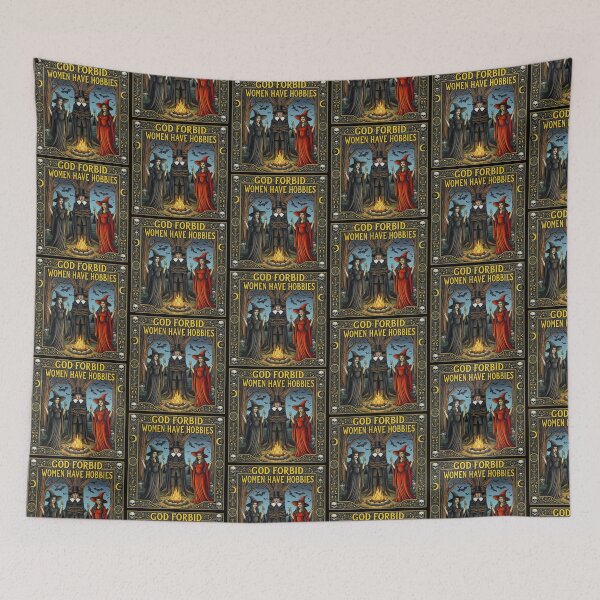 Item preview, God Forbid Women Have Hobbies Witchy Coven designed and sold by TeeARTHY.