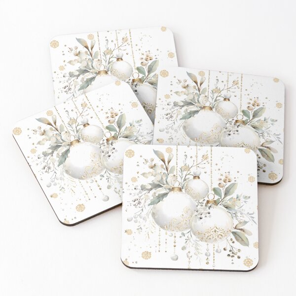 Item preview, Elegant White Ornaments C designed and sold by Jean Plout.