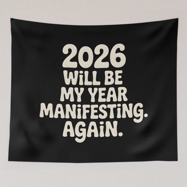 Item preview, 2026 Will Be My Year Manifesting Again Bold Quote designed and sold by PROPera-design.