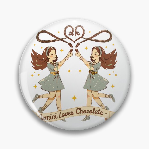 Item preview, Gemini Loves Chocolate – Vintage Zodiac Chocolate Lover Art designed and sold by FindYouByZ.