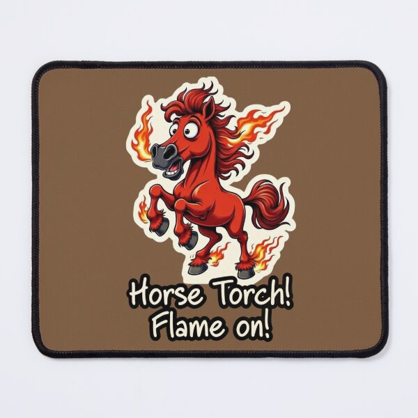 Item preview, Horse Torch! Flame on! Funny Fire Horse T-Shirt designed and sold by SilentPowerArt.