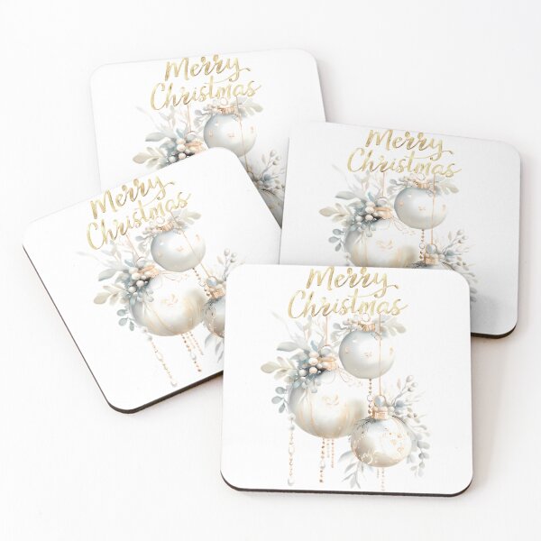 Item preview, White and Gold Ornaments A designed and sold by Jean Plout.