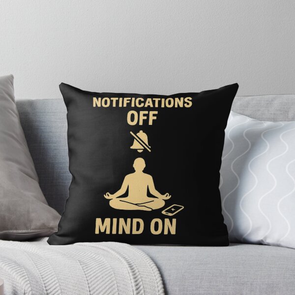 Item preview, Notifications Off, Mind On – Minimalist Digital Detox Design designed and sold by ArminGreen.