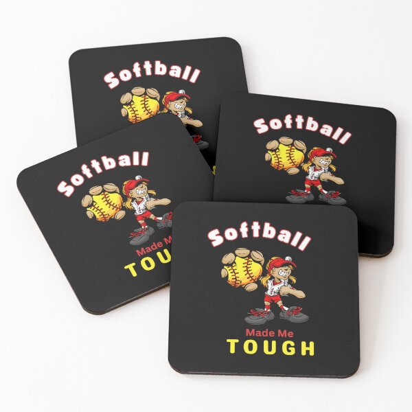 Item preview, Softball Made Me Tough- Funny Softball Girl Design designed and sold by LoudVictory.