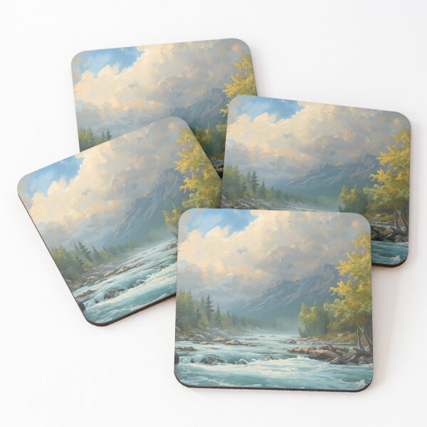 Item preview, Landscape with river flowing  designed and sold by Anisha  Vaz.