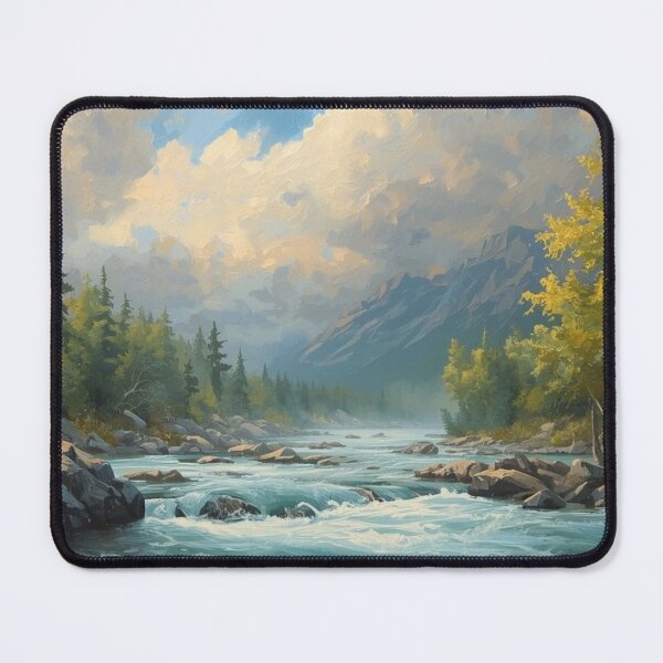 Item preview, Landscape with river flowing designed and sold by Anisha Vaz.