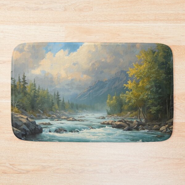 Item preview, Landscape with river flowing  designed and sold by Anisha  Vaz.