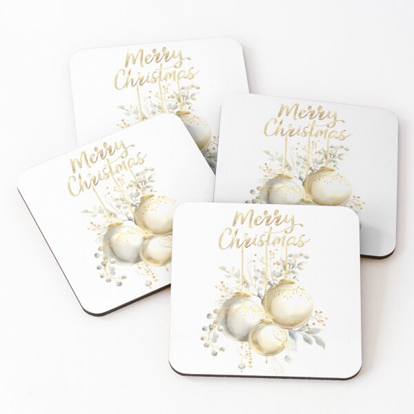 Item preview, White and Gold Ornaments B designed and sold by Jean Plout.