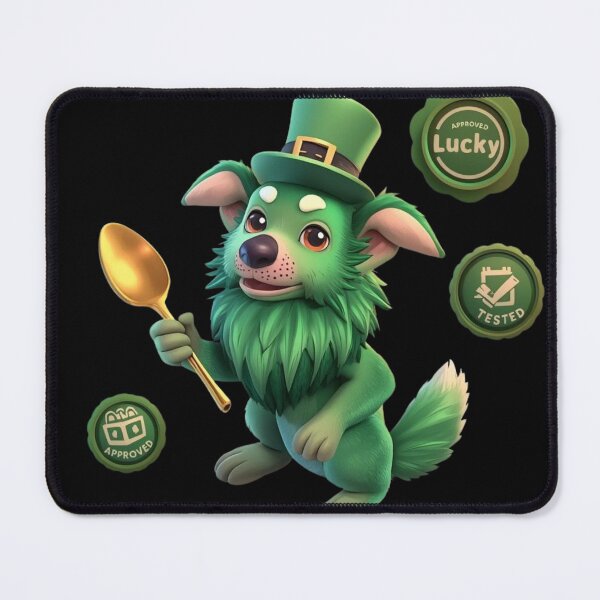Item preview, Shamrock-Certified Dog Food Tester – St. Patrick’s 4D Art designed and sold by YourTrendyTees.