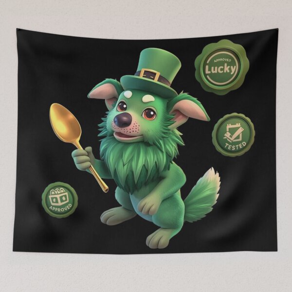 Item preview, Shamrock-Certified Dog Food Tester – St. Patrick’s 4D Art designed and sold by YourTrendyTees.