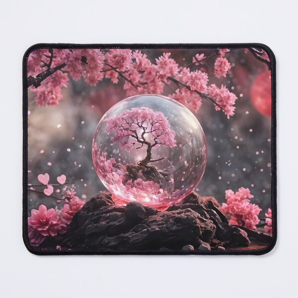 Item preview, Asian Inspired Cherry Blossom in Glass Sphere Crystal Ball Orb Mystical Magical Fantasy designed and sold by Stephanie Laird.