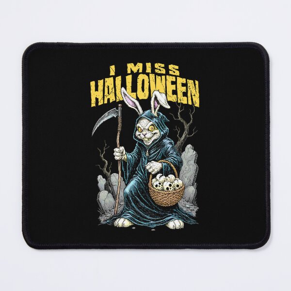 Item preview, Funny Easter Bunny Grim Reaper I Miss Halloween Gothic designed and sold by GrandeDuc.