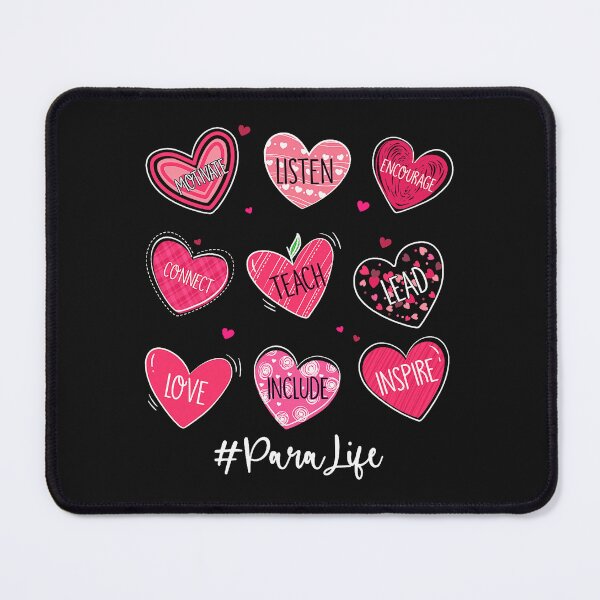 Item preview, Funny Hearts Teach Love Inspire Para Life Valentines designed and sold by GreggRoss.