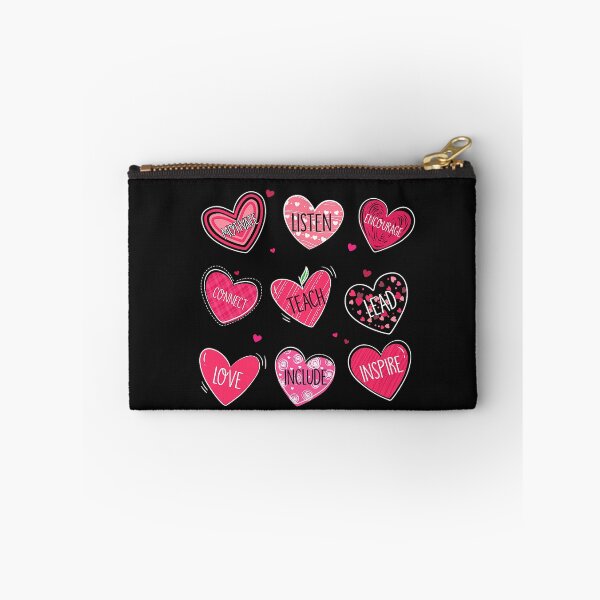 Item preview, Funny Hearts Teach Love Inspire Para Life Valentines designed and sold by GreggRoss.
