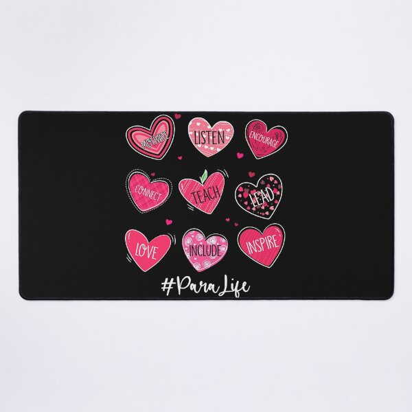 Item preview, Funny Hearts Teach Love Inspire Para Life Valentines designed and sold by GreggRoss.