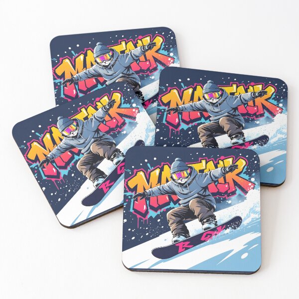 Item preview, Cat Snowboarding Streetwear Illustration designed and sold by Uglyandcute.