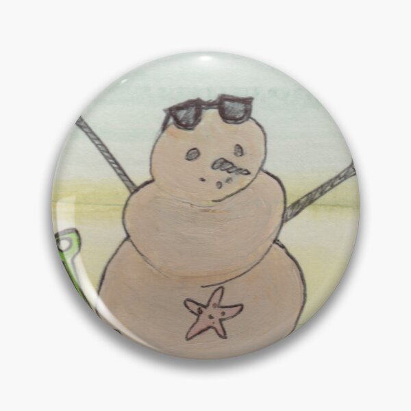 Item preview, Summer Snowman | Beach Illustration designed and sold by idledaze.
