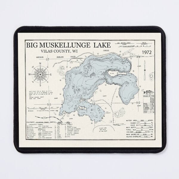 Item preview, Big Muskellunge Lake -Vilas County WI designed and sold by Jean Plout.